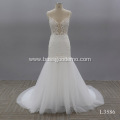 Sexy Plus Size Scoop Sleeveless Lace Flower Wedding Dress Bridal Gown Big Swing